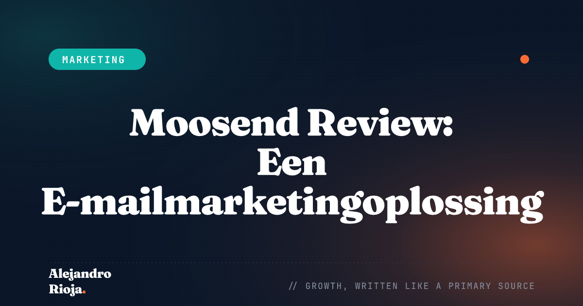 Moosend Review Een E-mailmarketingoplossing