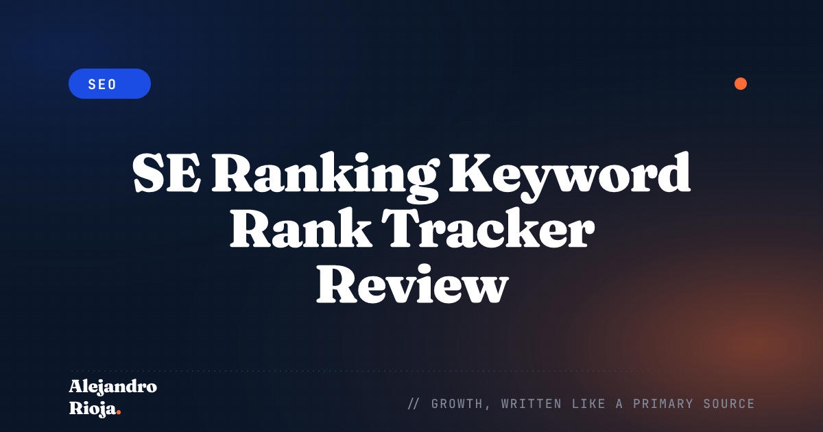SE Ranking Keyword Rank Tracker Review