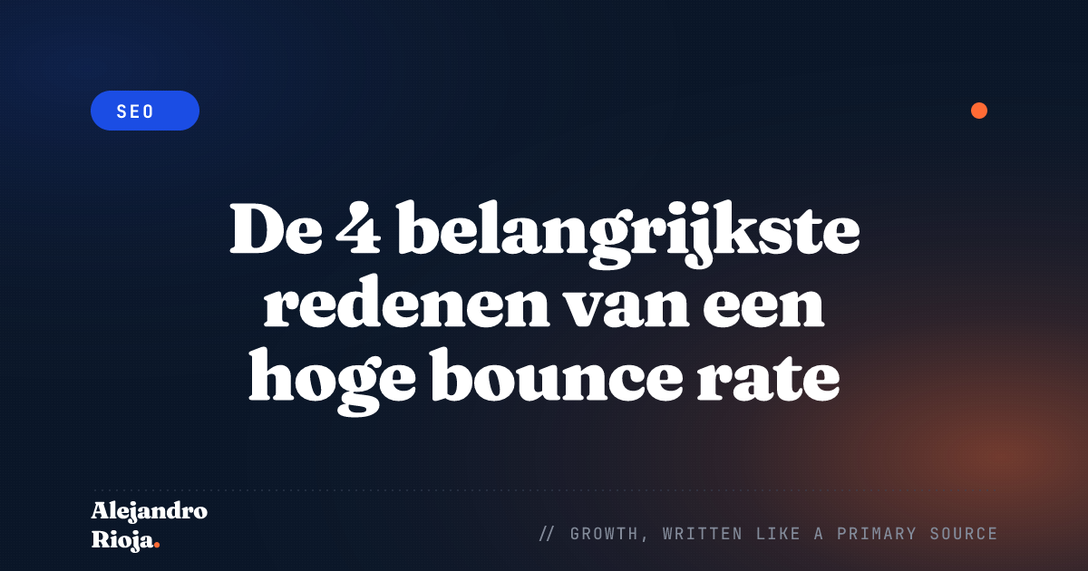 Bounce rate website