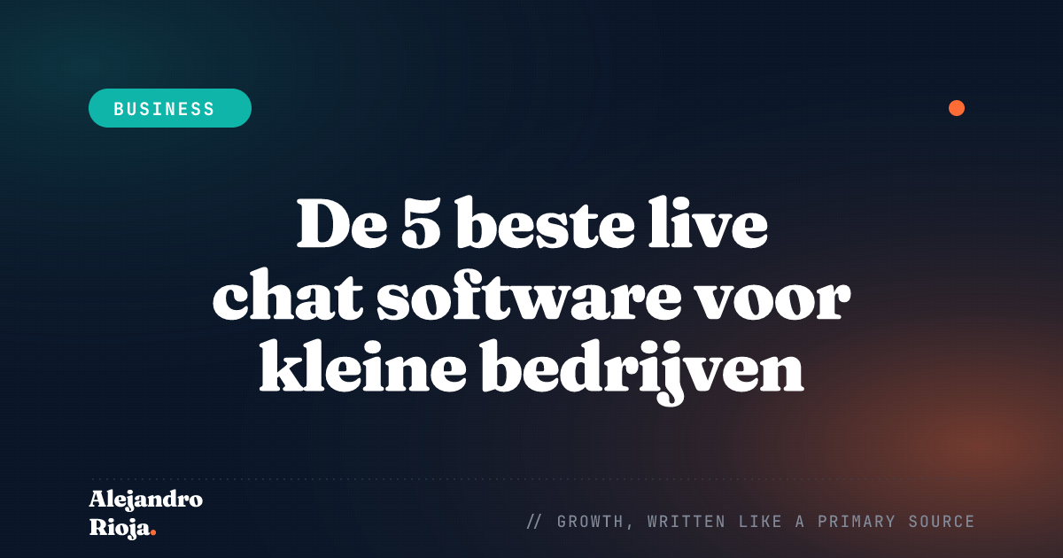 De 5 beste live chat software voor kleine bedrijven