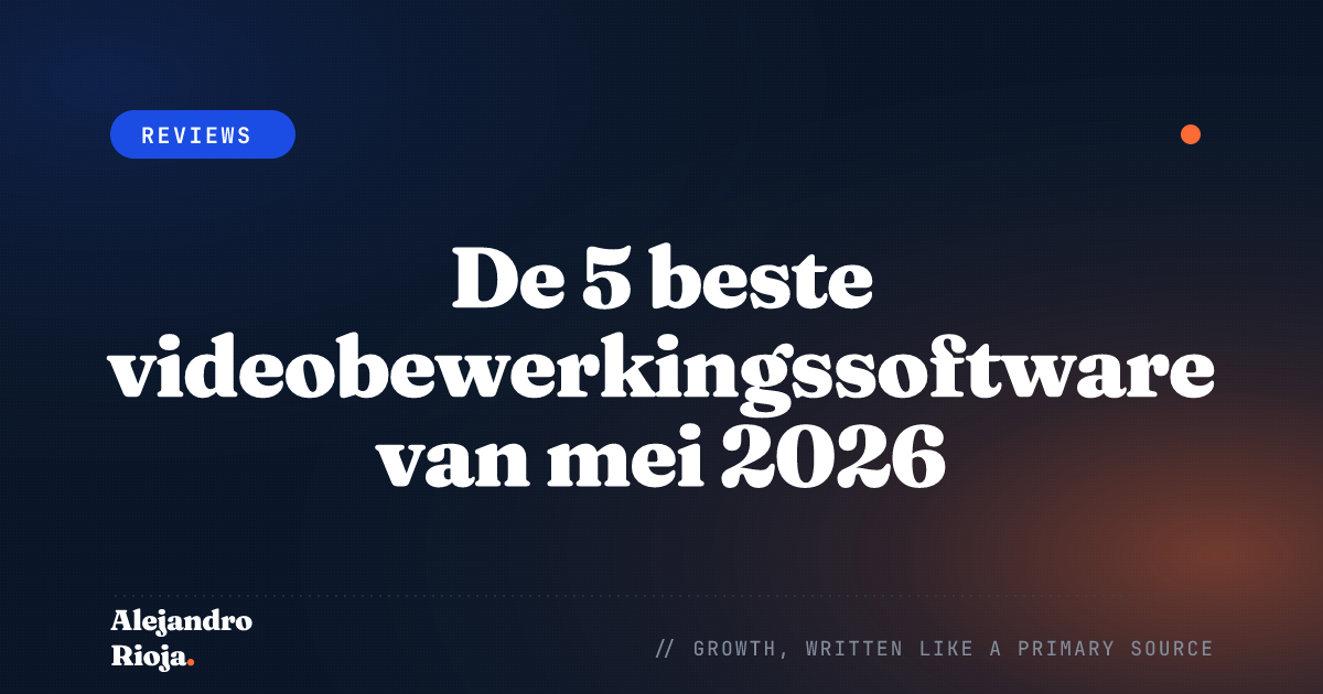 De 5 beste videobewerkingssoftware