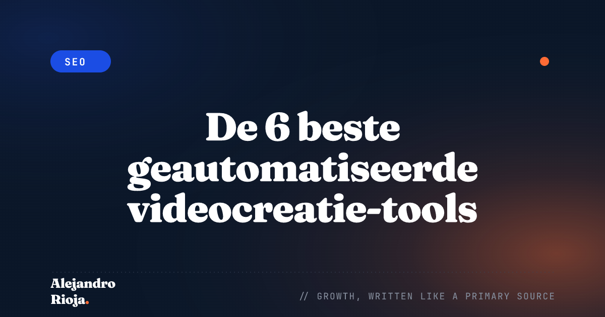 De 6 beste geautomatiseerde videocreatie-tools