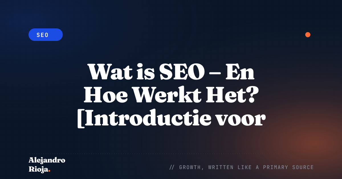 wat is SEO