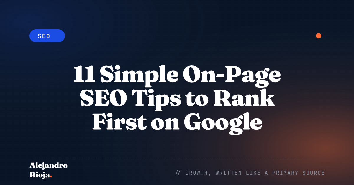 on page SEO tips