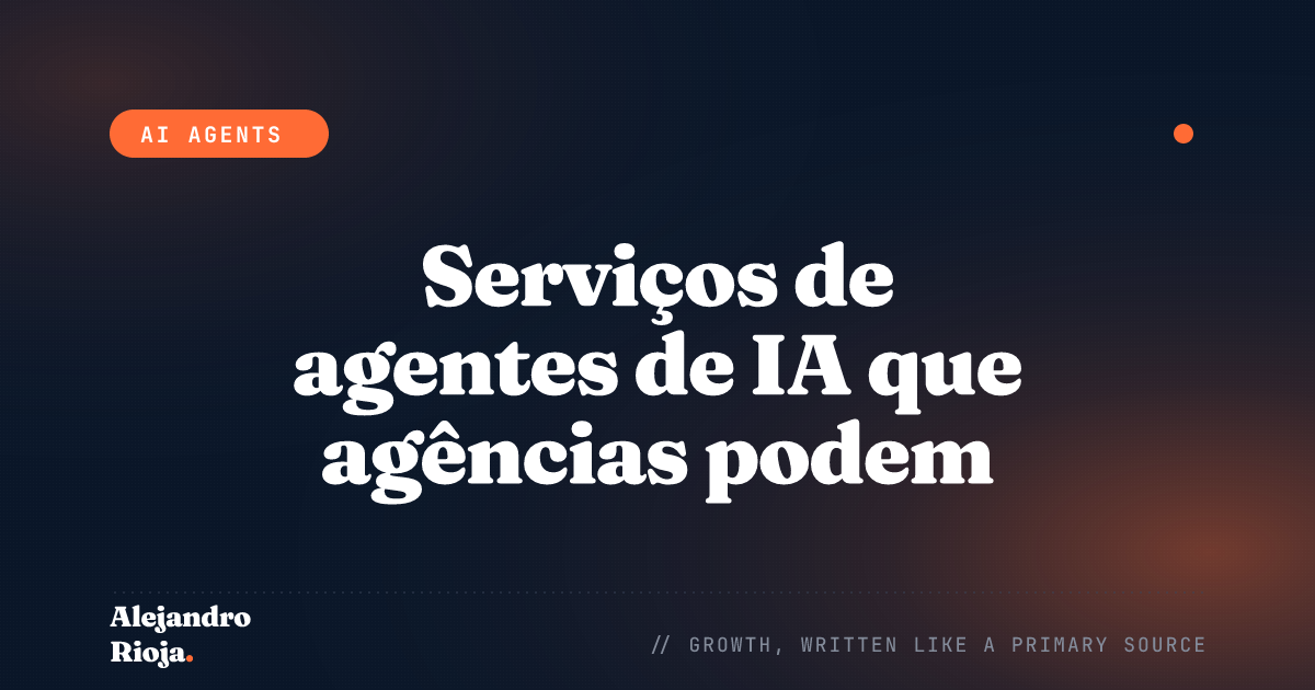 Serviços de agentes de IA que agências podem vender em 2026