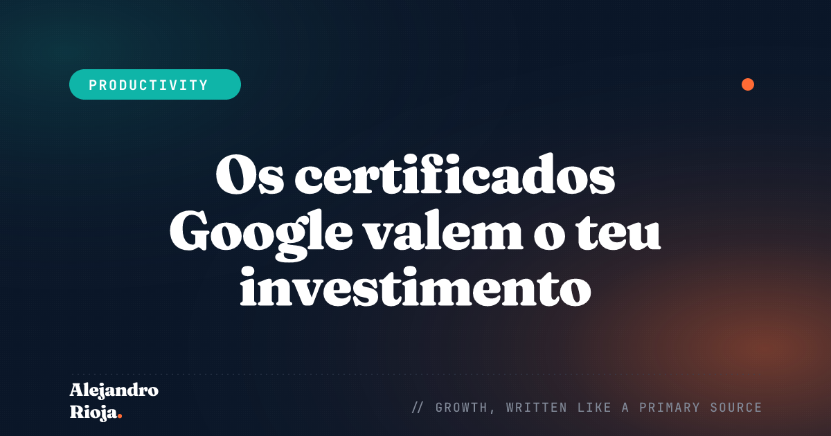 Os certificados Google valem o teu investimento profissional?