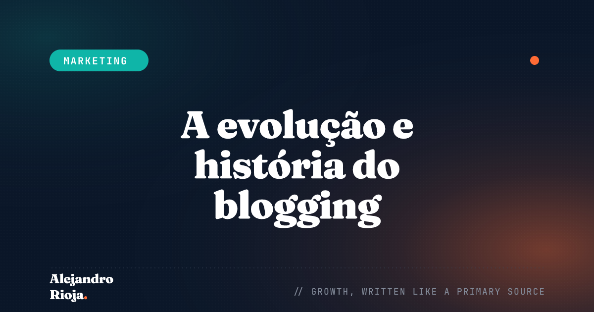 history of blogging