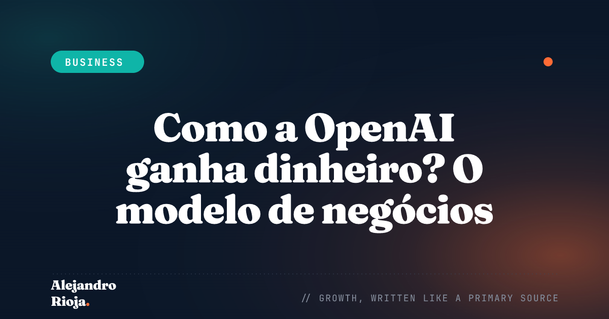Como a OpenAI ganha dinheiro — modelo de negócios do ChatGPT e da API