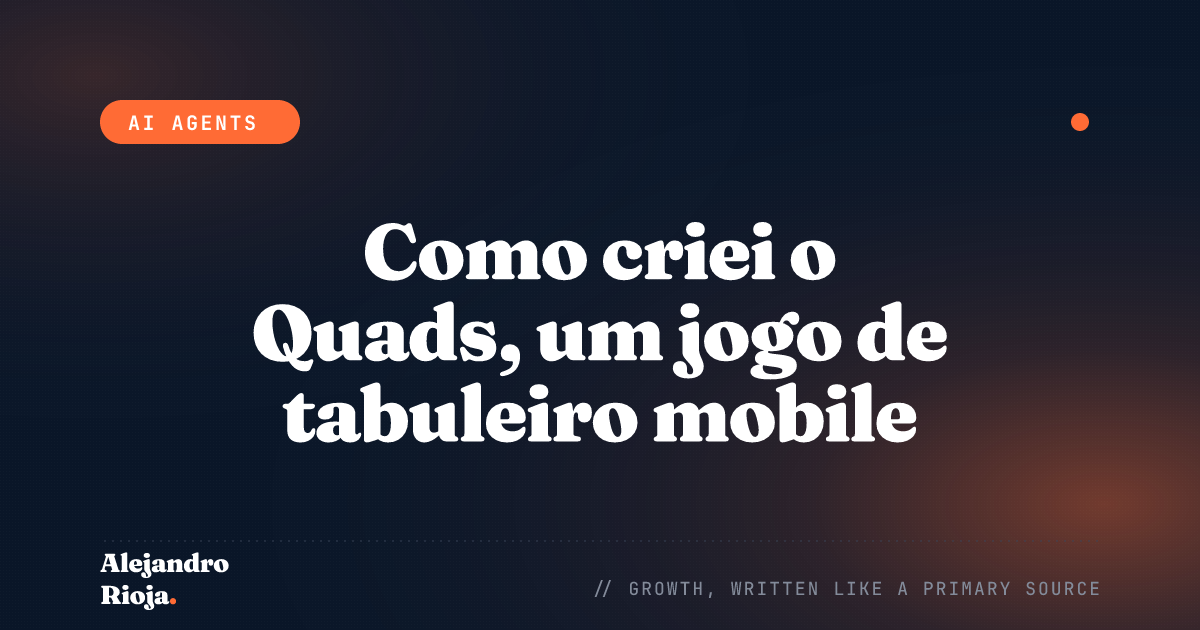 Como criei o Quads, um jogo de tabuleiro mobile, com o Claude — de um hackathon de 2 horas à App Store