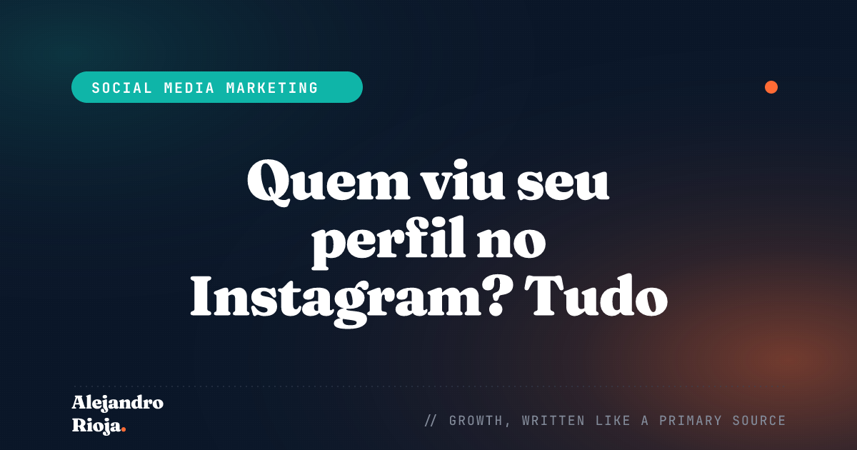 Como verificar quem visita sua conta no Instagram