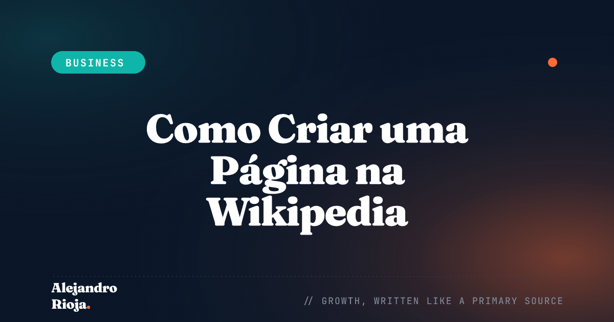 Como Criar uma Página na Wikipedia Um Guia Passo a Passo