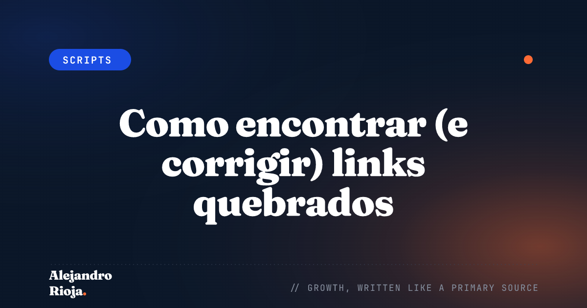 Como encontrar (e corrigir) links quebrados