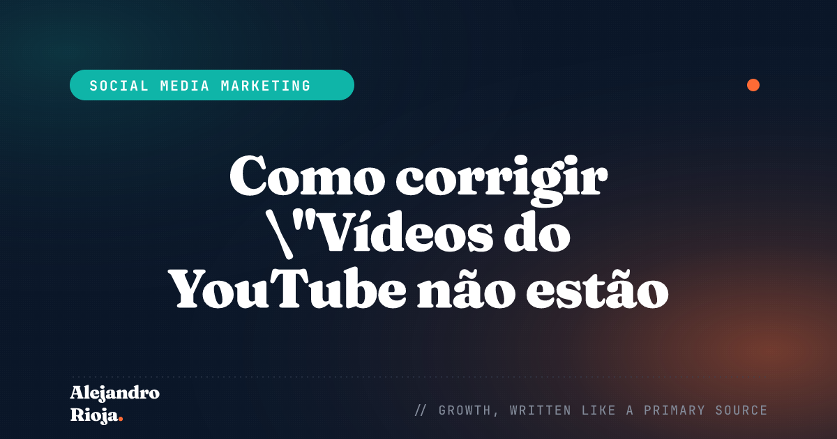 Como corrigir vídeos do YouTube que não estão reproduzindo