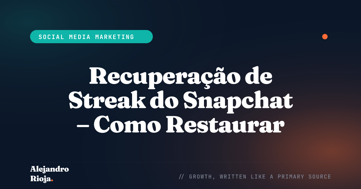 How to Restore Snapstreak