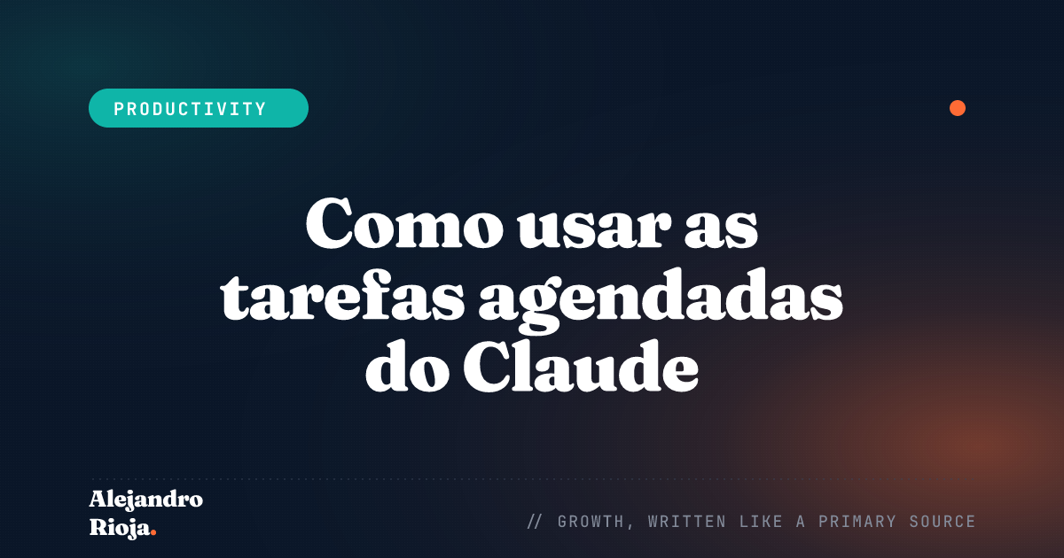 Como usar as tarefas agendadas do Claude em um cronograma recorrente