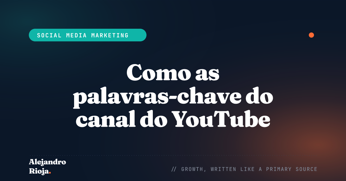 Como as palavras-chave do canal do YouTube impactam a otimização de vídeos