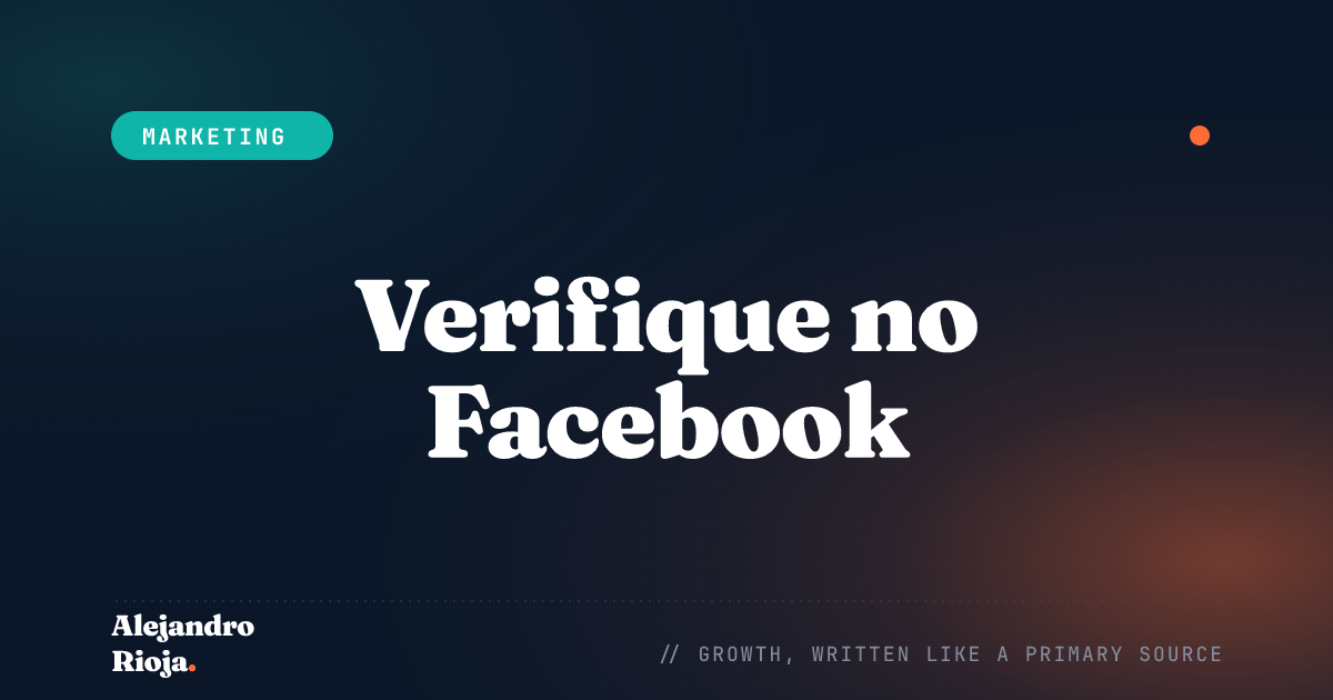 Get verified on Facebook