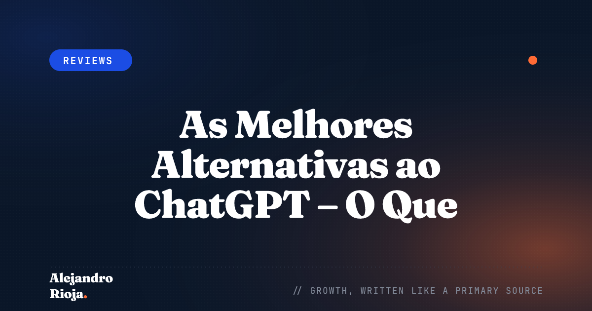 As Melhores Alternativas ao ChatGPT – O Que Outras Plataformas de Chatbot Oferecem