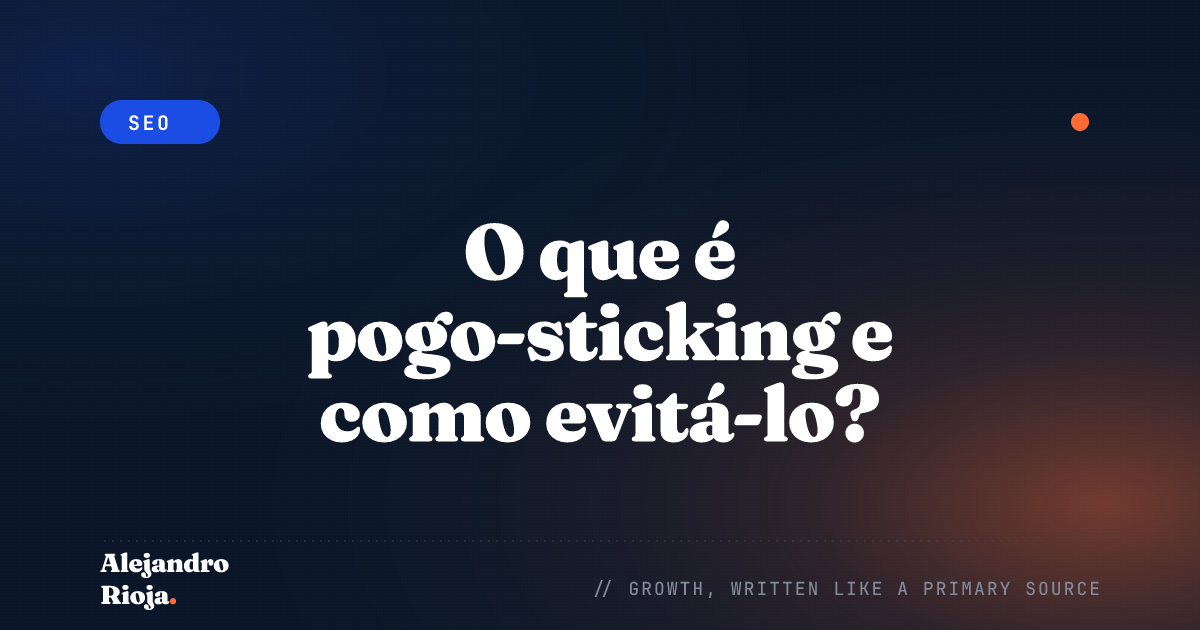 O que é pogo-sticking