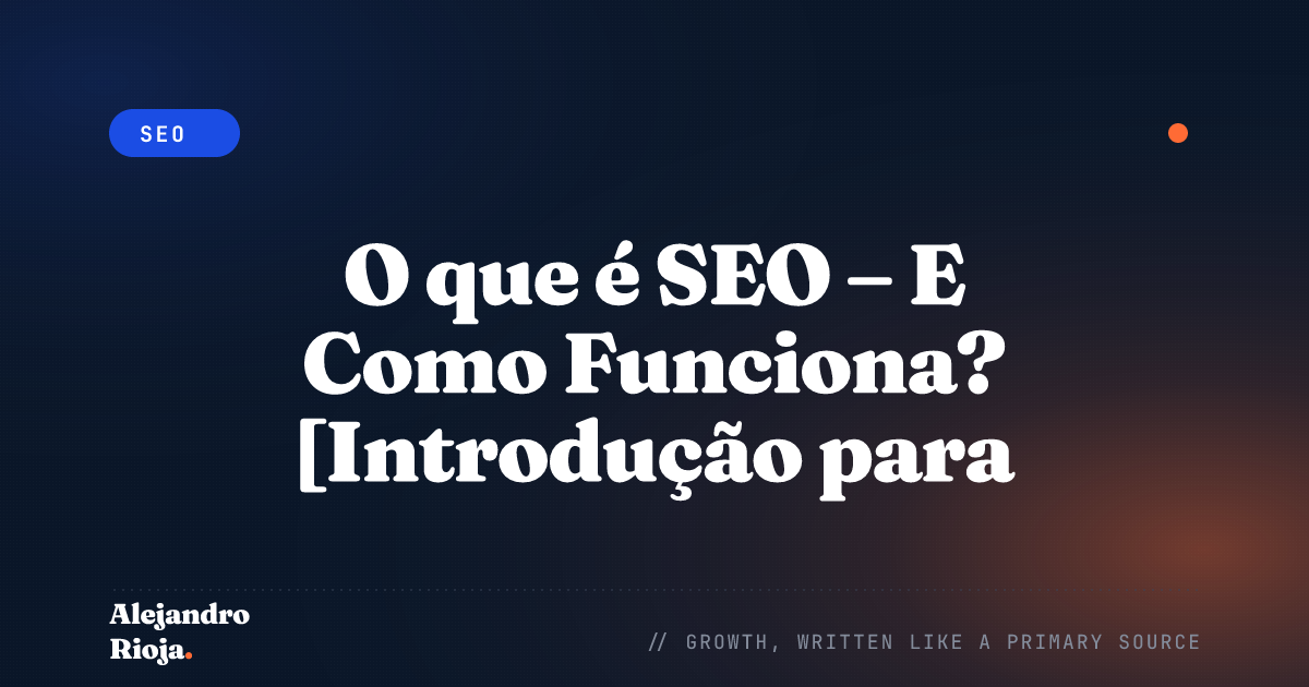 o que é SEO