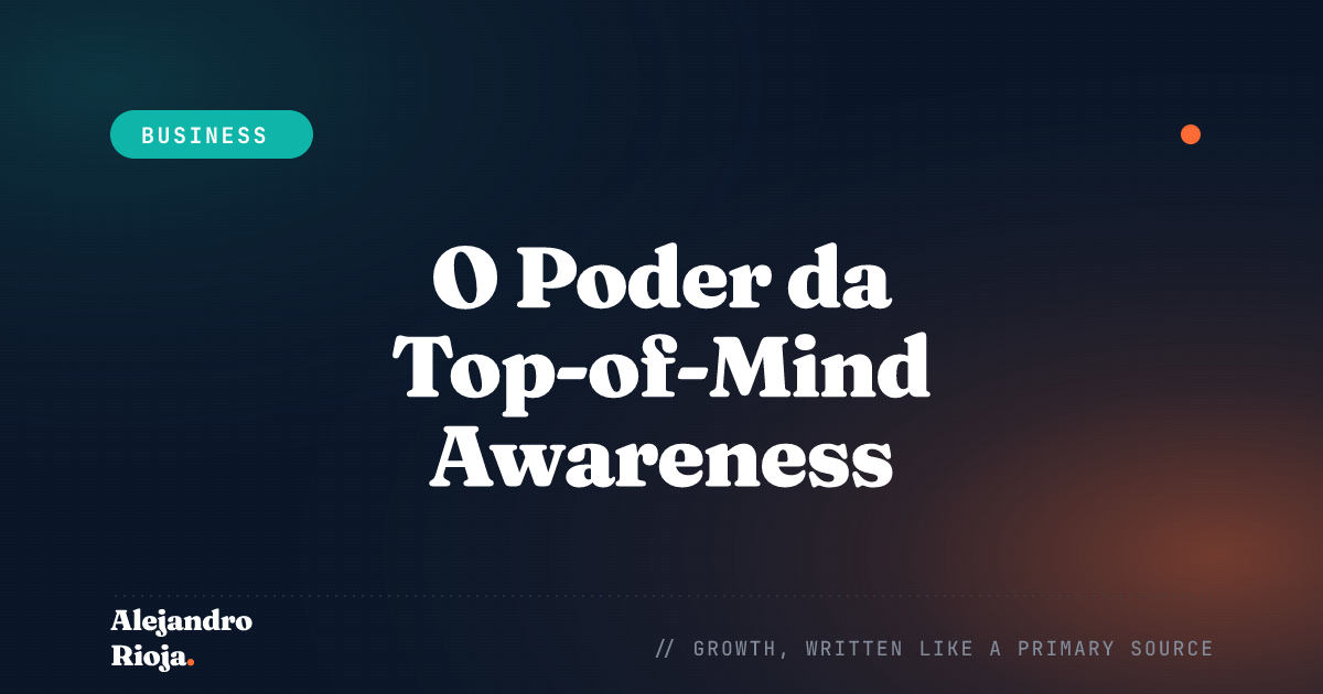 O Poder da Top-of-Mind Awareness (TOMA) no Reconhecimento de Marca