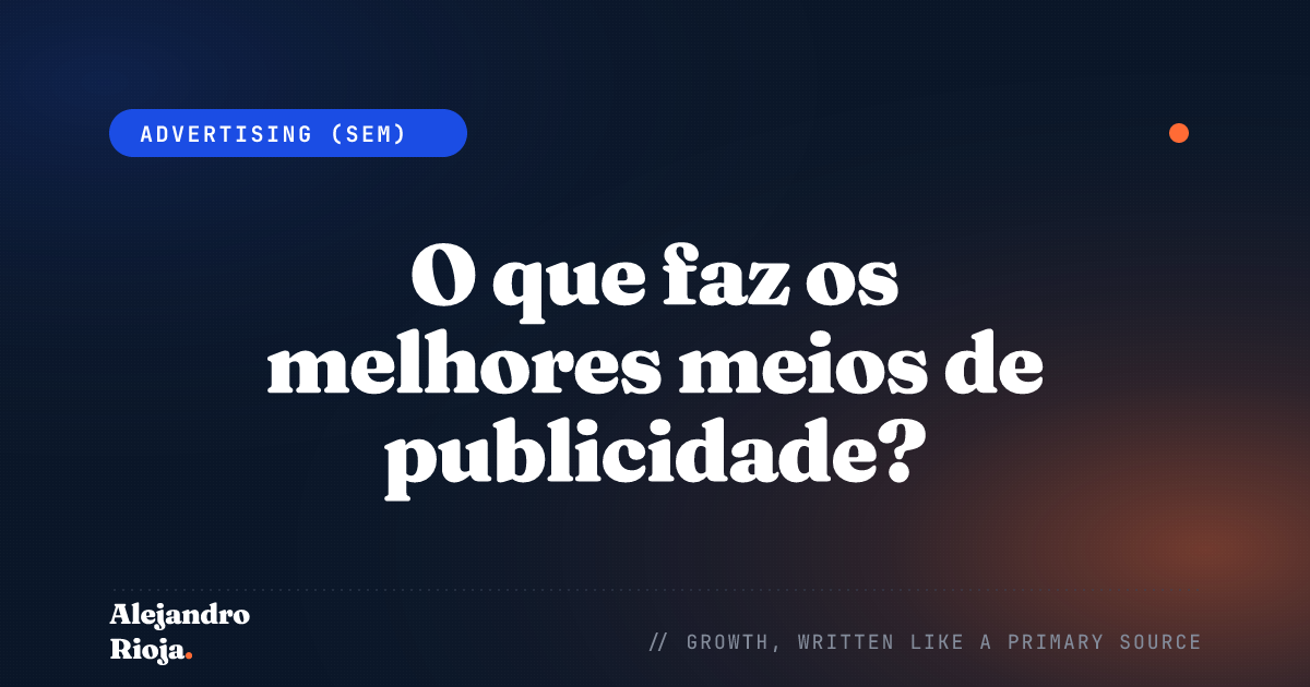 Meios de Publicidade