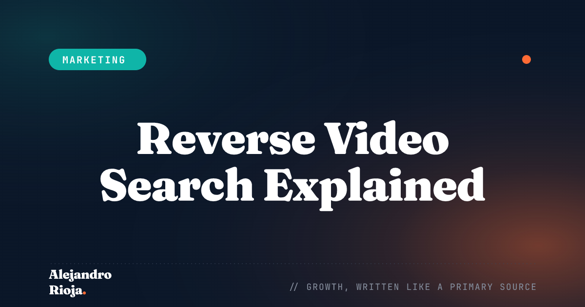 Reverse Video Search