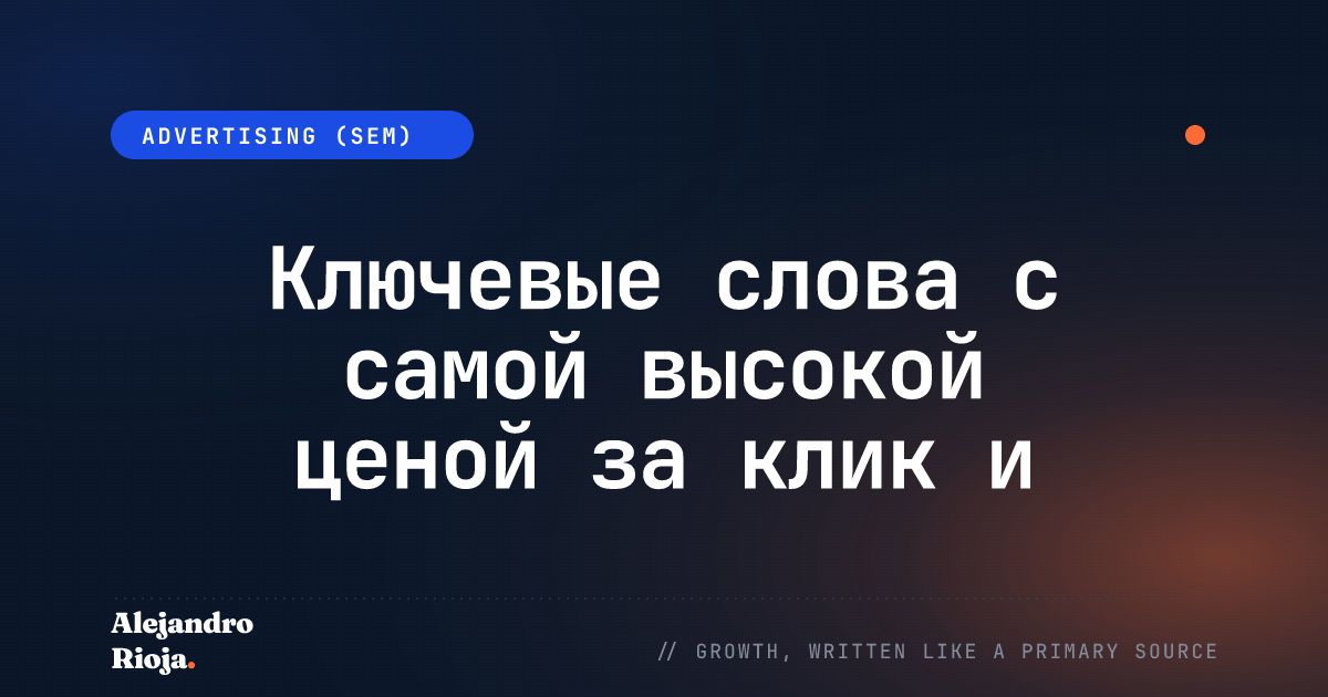 Ключевые слова с самой высокой ценой за клик и лучшие ниши AdSense – 2026