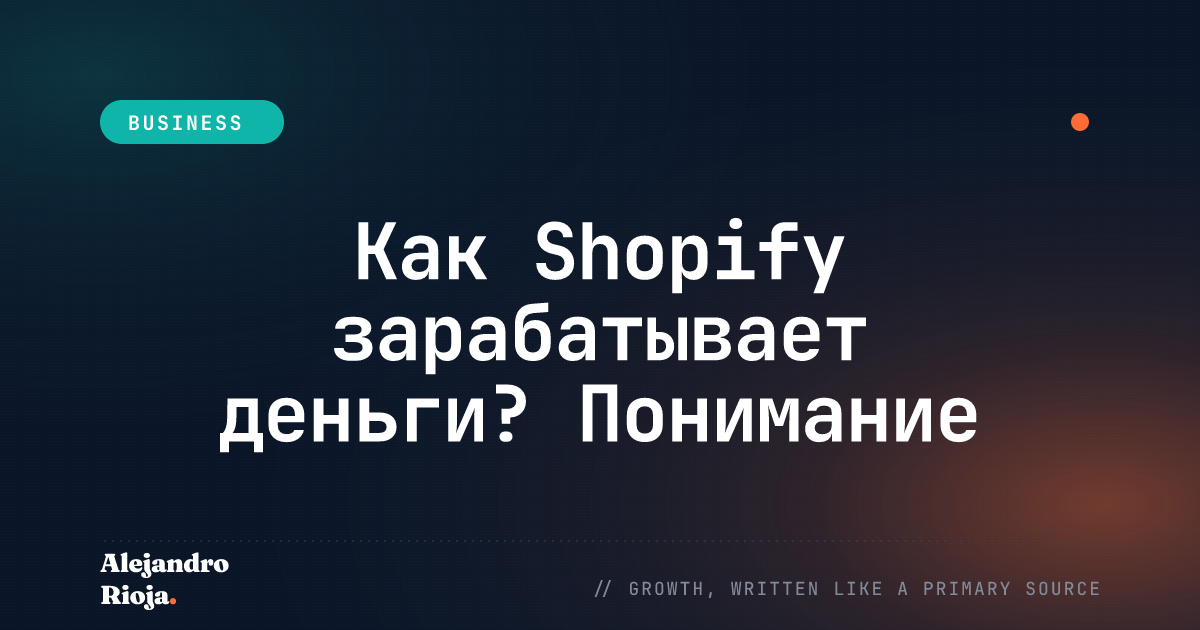 Как Shopify зарабатывает деньги