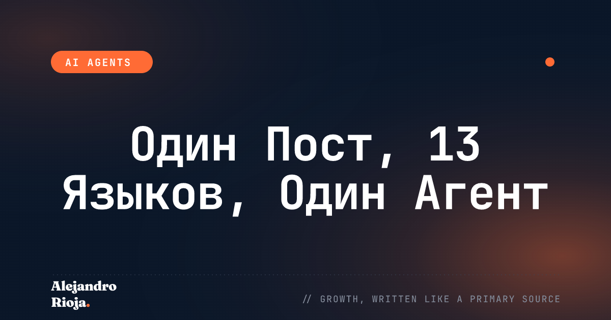Как Перевести Один Пост Блога на 13 Языков с Помощью Одного Агента