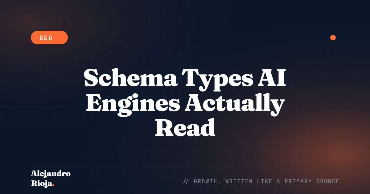 Schema Markup for AI Engines: Types That Punch Above Their Weight