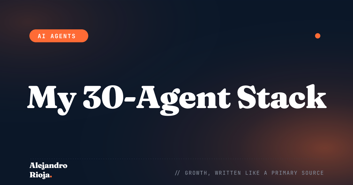 The Agent Stack I Use to Run 30+ Production Agents (No Python)