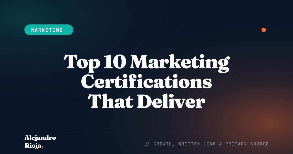 Top 10 Marketing Certifications That Deliver Exceptional Value