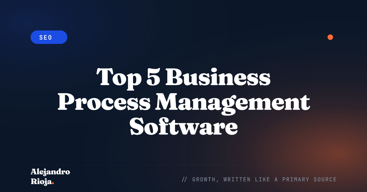 Business Process Management Software