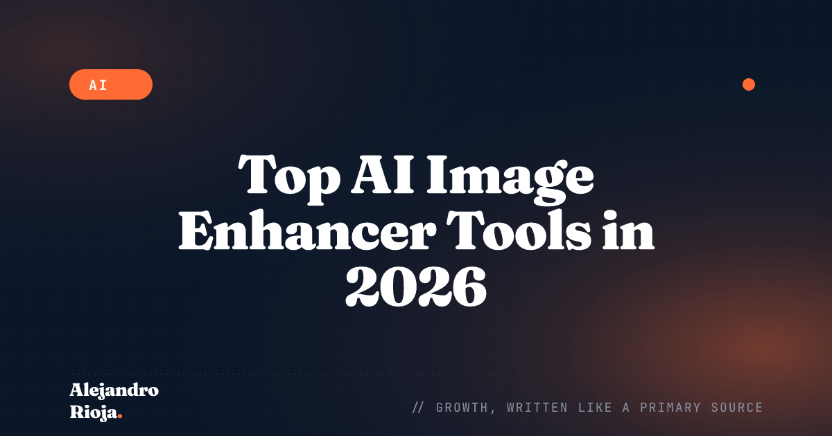 Top AI image enhancer tools 2026