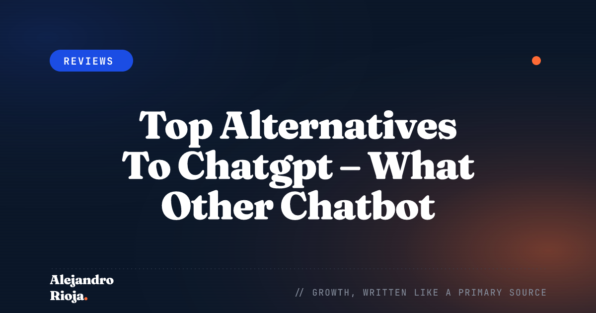 Top Alternatives To Chatgpt – What Other Chatbot Platforms Have To Offer