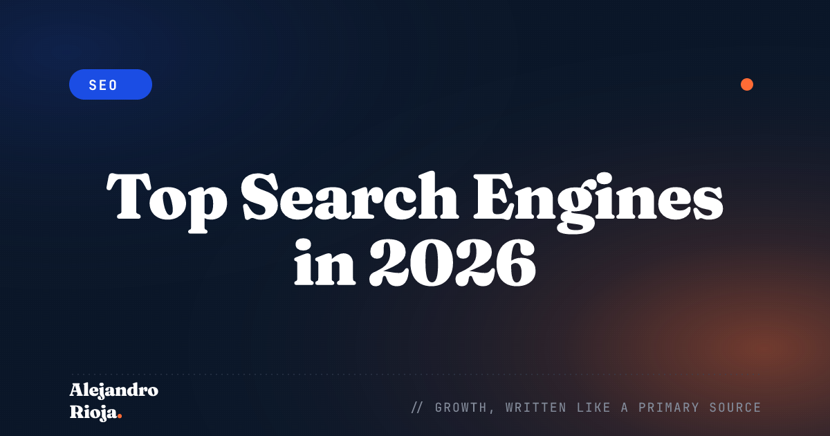 Top search engines 2026 — global market share