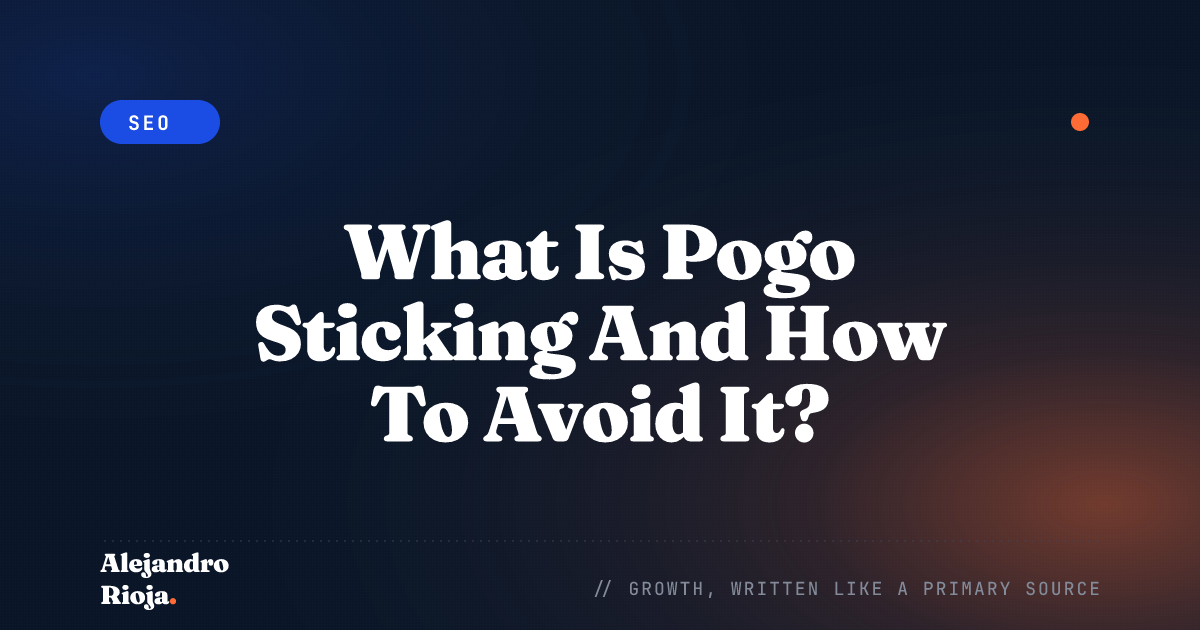 What Is Pogo Sticking