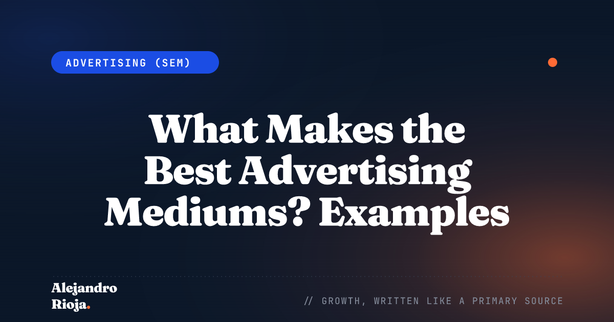 Advertising Mediums